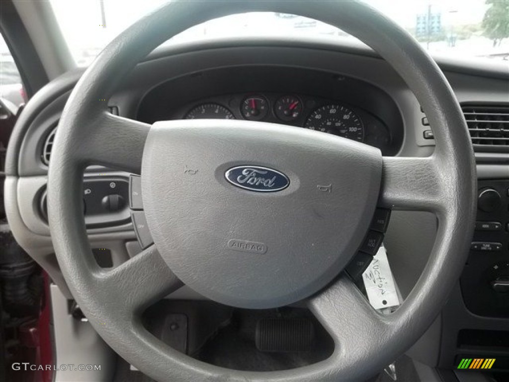2007 Ford Taurus SE Medium/Dark Flint Steering Wheel Photo #67865530