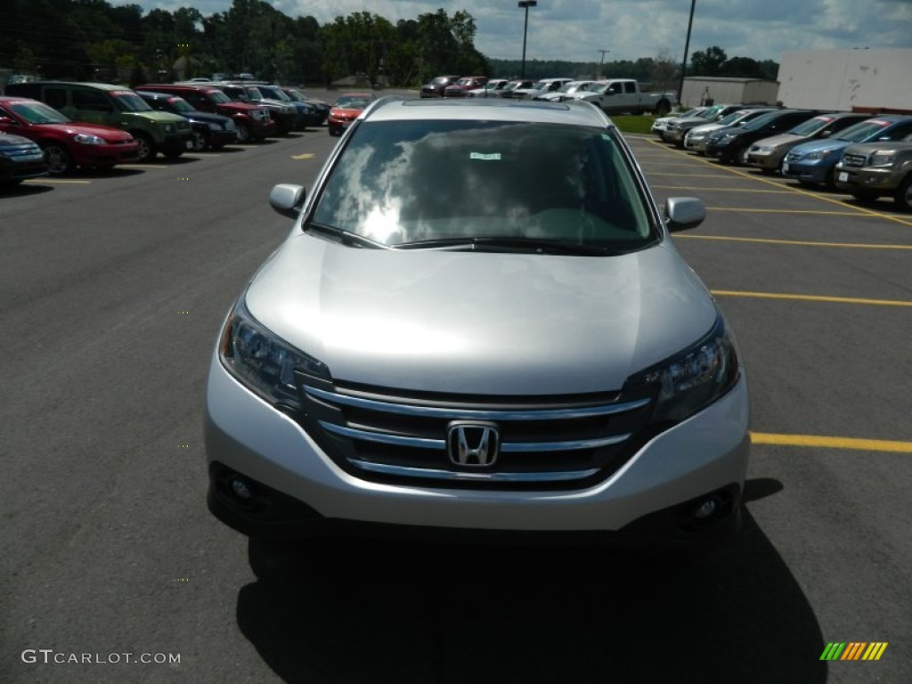 2012 CR-V EX-L - Alabaster Silver Metallic / Black photo #8