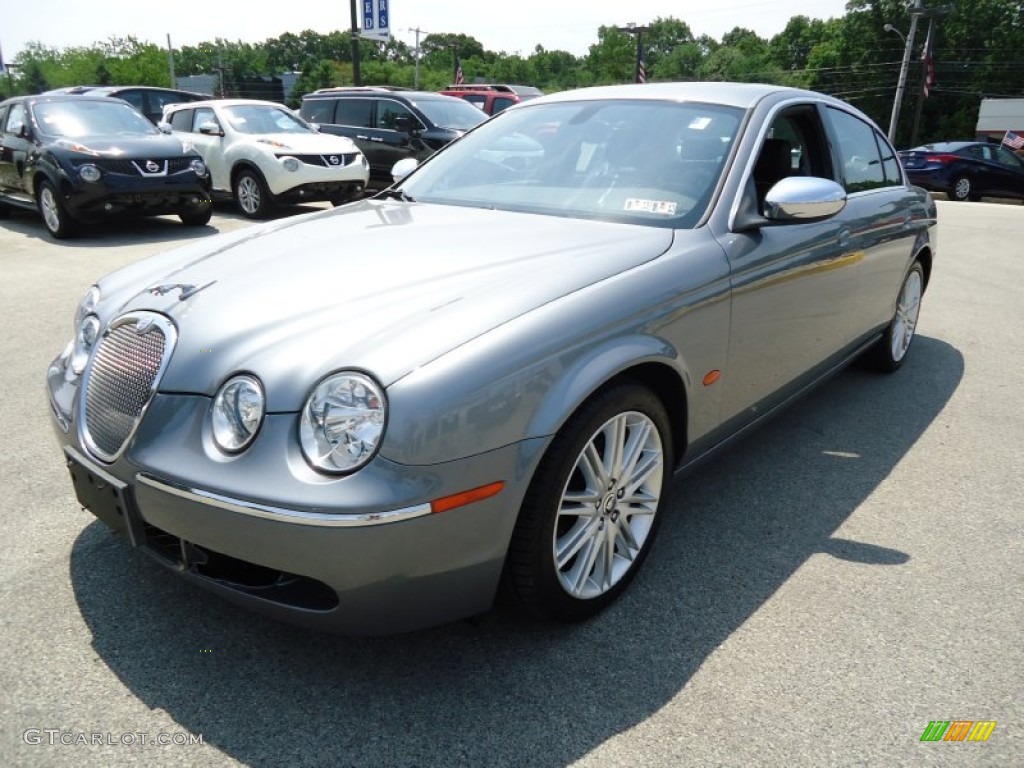 Lunar Grey 2008 Jaguar S-Type 3.0 Exterior Photo #67866442