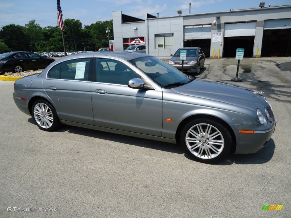 Lunar Grey 2008 Jaguar S-Type 3.0 Exterior Photo #67866469