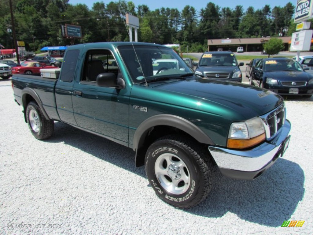 2000 Ranger XLT SuperCab 4x4 - Amazon Green Metallic / Medium Graphite photo #1