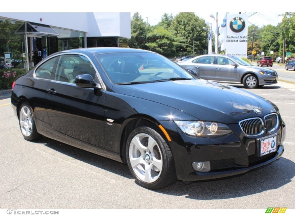 2010 3 Series 328i xDrive Coupe - Jet Black / Black photo #3