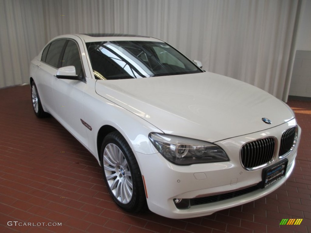 2012 7 Series 750Li xDrive Sedan - Mineral White Metallic / Black photo #1