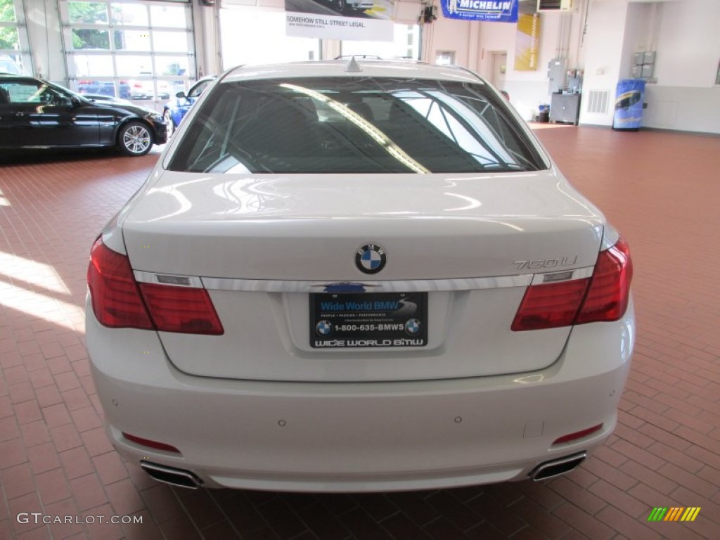 2012 7 Series 750Li xDrive Sedan - Mineral White Metallic / Black photo #5
