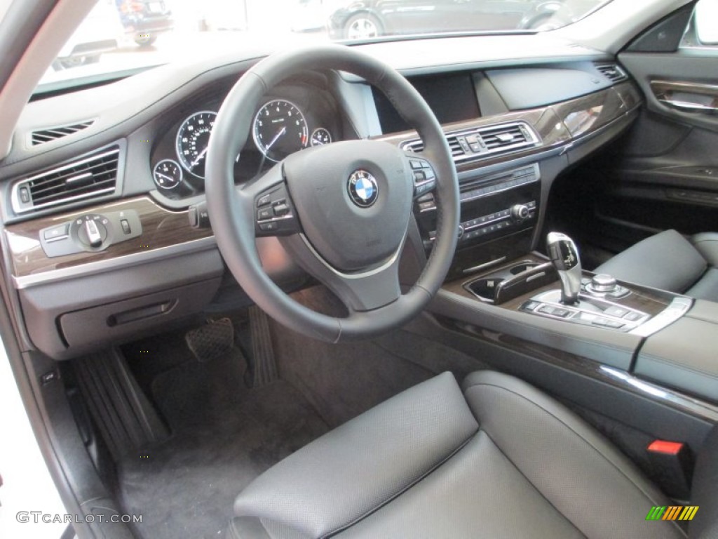 2012 7 Series 750Li xDrive Sedan - Mineral White Metallic / Black photo #9