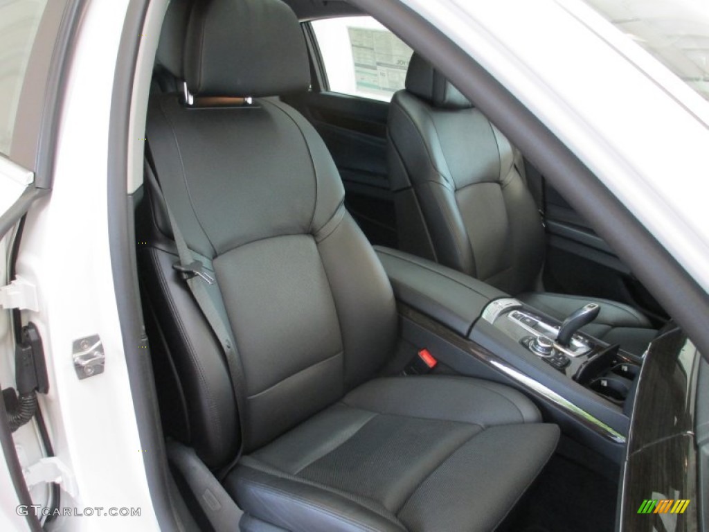 2012 7 Series 750Li xDrive Sedan - Mineral White Metallic / Black photo #11