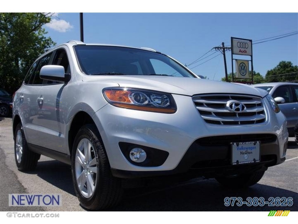 2011 Santa Fe SE AWD - Moonstone Silver / Gray photo #1