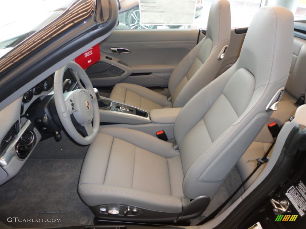 Platinum Grey Interior 2012 Porsche New 911 Carrera Cabriolet Photo #67870603