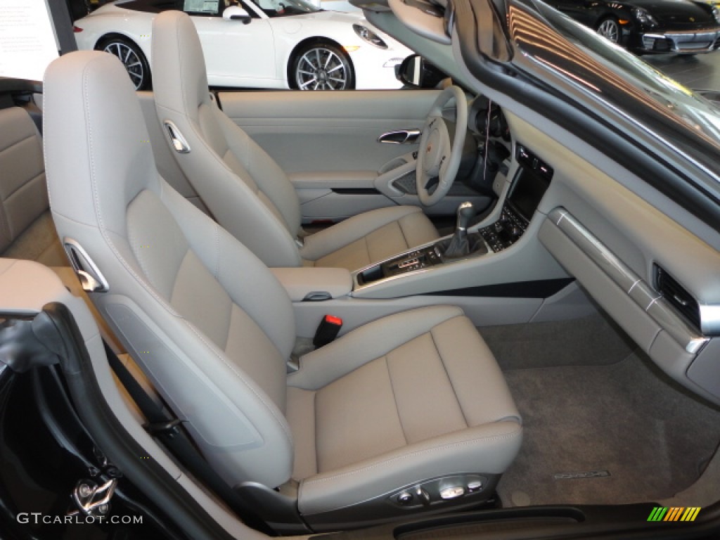 Platinum Grey Interior 2012 Porsche New 911 Carrera Cabriolet Photo #67870637