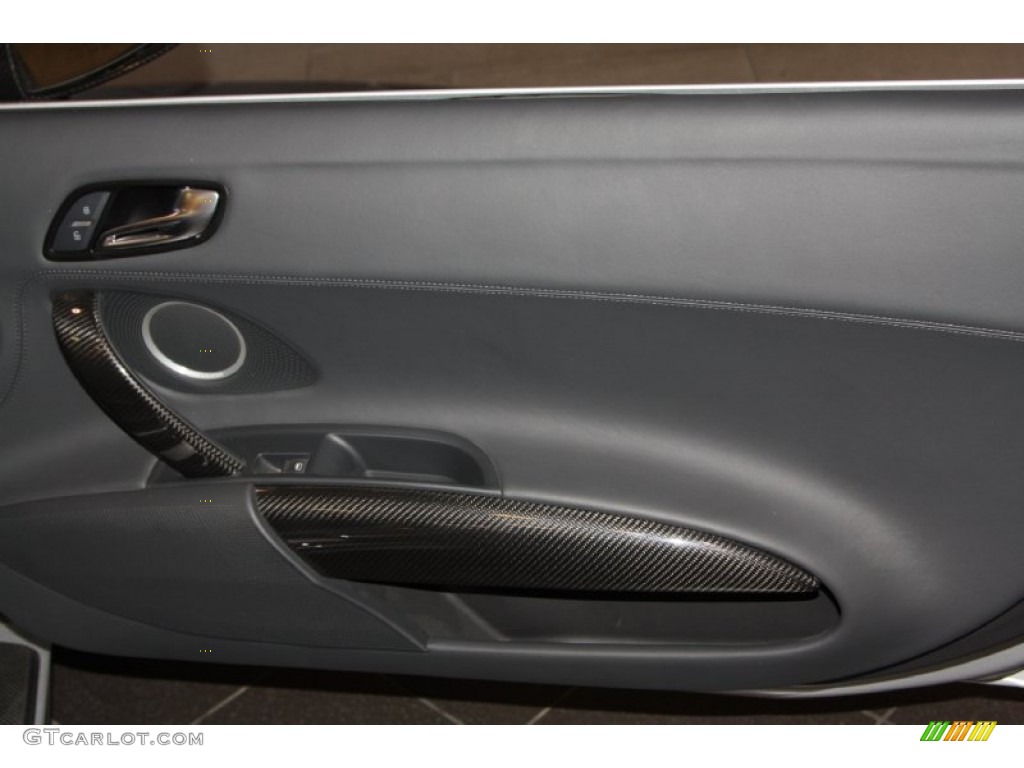 2012 Audi R8 Spyder 5.2 FSI quattro Black Door Panel Photo #67871541