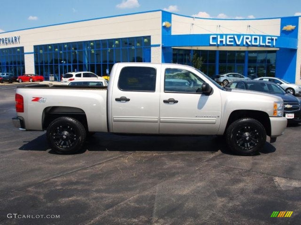 2009 Silverado 1500 LT Z71 Crew Cab 4x4 - Silver Birch Metallic / Ebony photo #1