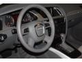 Light Gray 2012 Audi A4 2.0T quattro Avant Steering Wheel