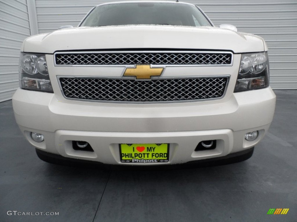 2009 Tahoe LTZ - White Diamond Tricoat / Light Cashmere photo #8