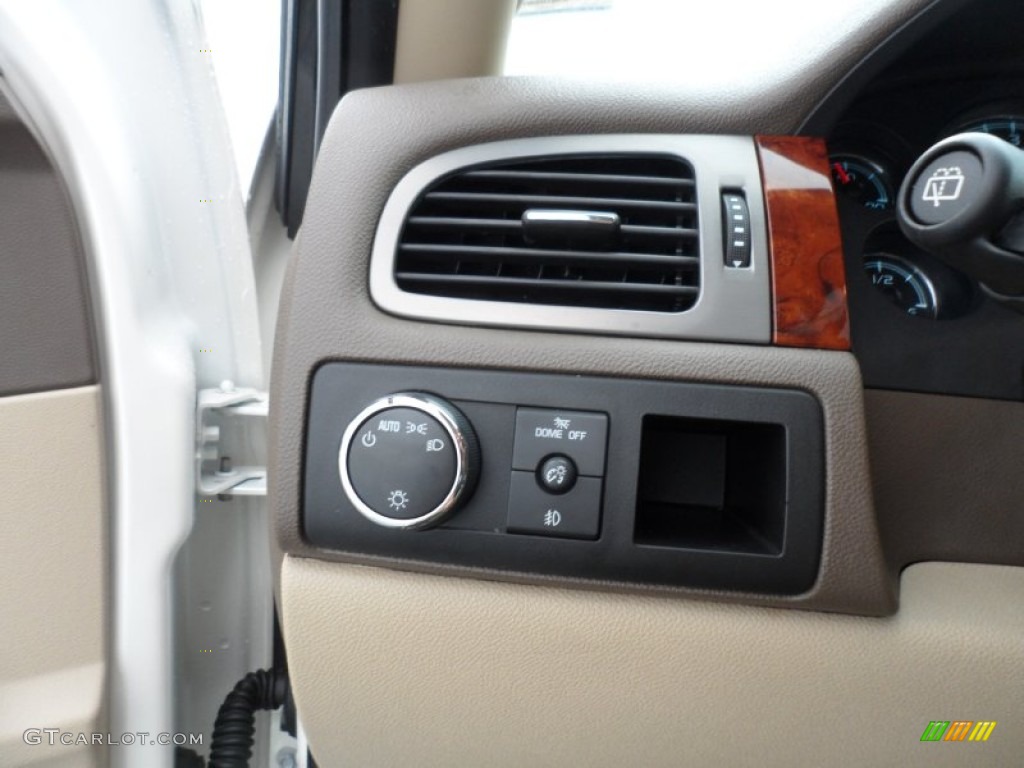 2009 Tahoe LTZ - White Diamond Tricoat / Light Cashmere photo #49