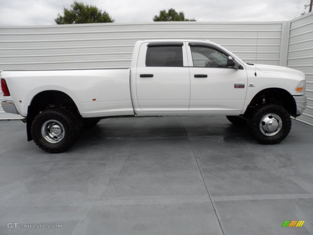 Bright White 2012 Dodge Ram 3500 HD ST Crew Cab 4x4 Dually Exterior Photo #67873417
