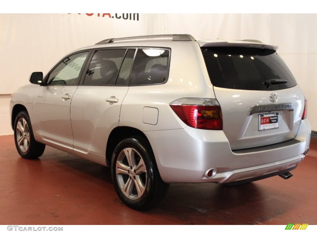 2010 Highlander Sport 4WD - Classic Silver Metallic / Black photo #8