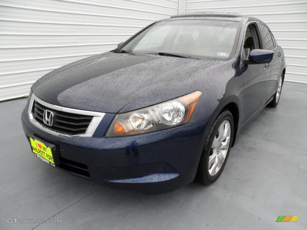 2008 Accord EX-L Sedan - Royal Blue Pearl / Gray photo #6