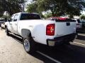 2008 Summit White GMC Sierra 3500HD SLT Crew Cab 4x4 Dually  photo #3