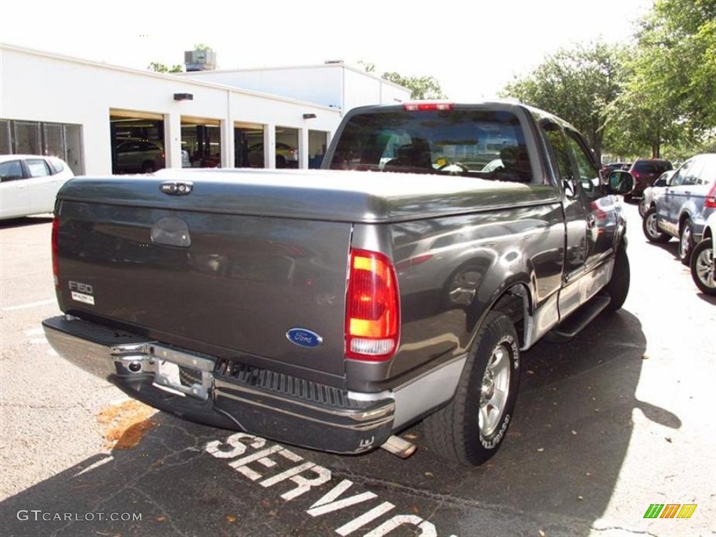 2002 F150 XLT SuperCab - Dark Shadow Grey Metallic / Dark Graphite photo #2