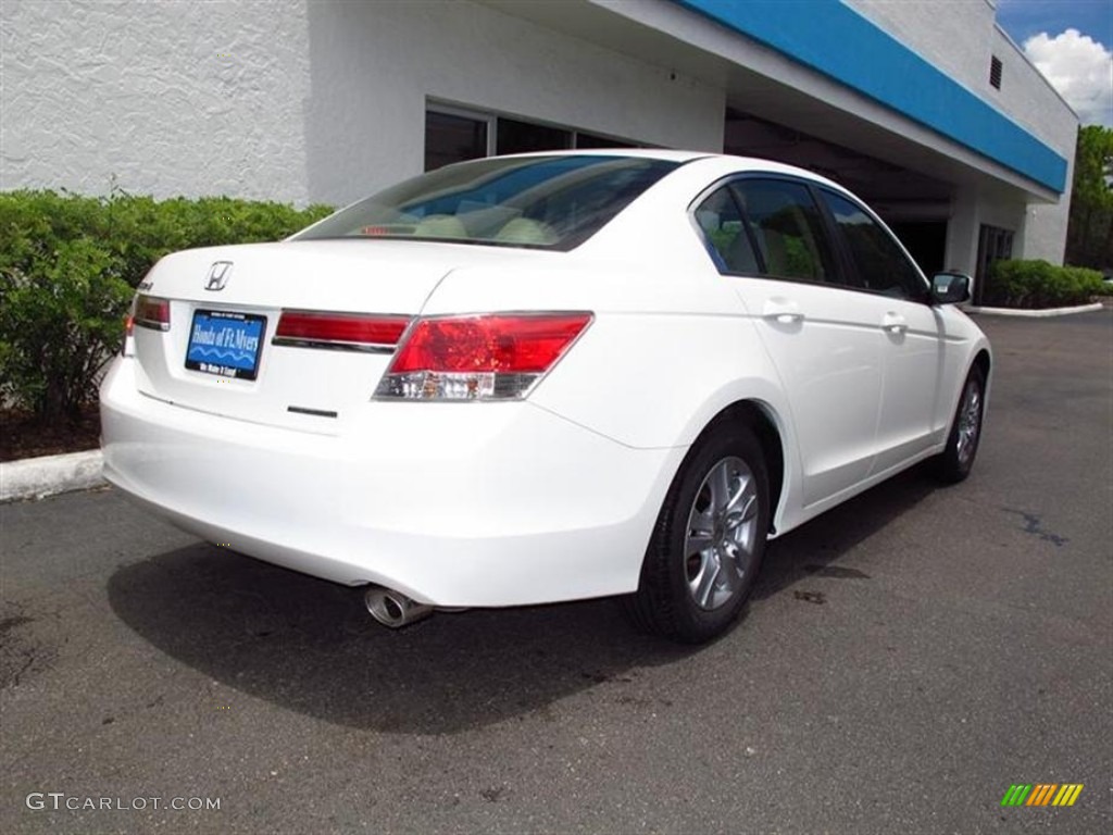 2012 Accord SE Sedan - Taffeta White / Ivory photo #3