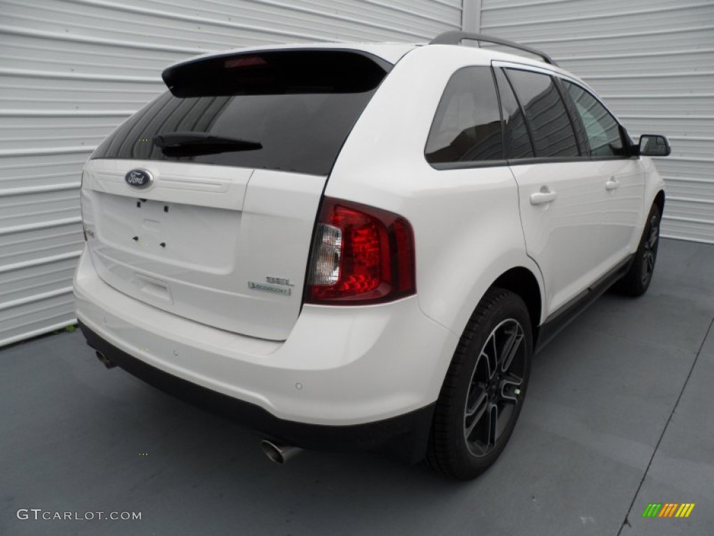 2013 Edge SEL EcoBoost - White Platinum Tri-Coat / SEL Appearance Charcoal Black/Gray Alcantara photo #3