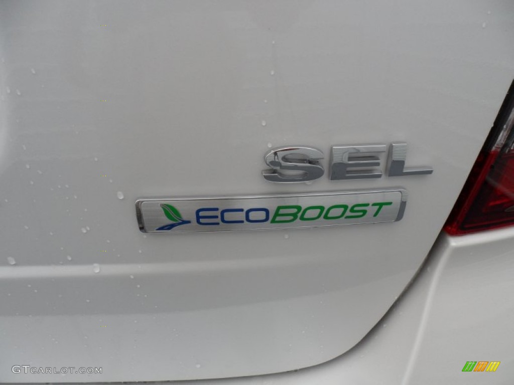 2013 Edge SEL EcoBoost - White Platinum Tri-Coat / SEL Appearance Charcoal Black/Gray Alcantara photo #15
