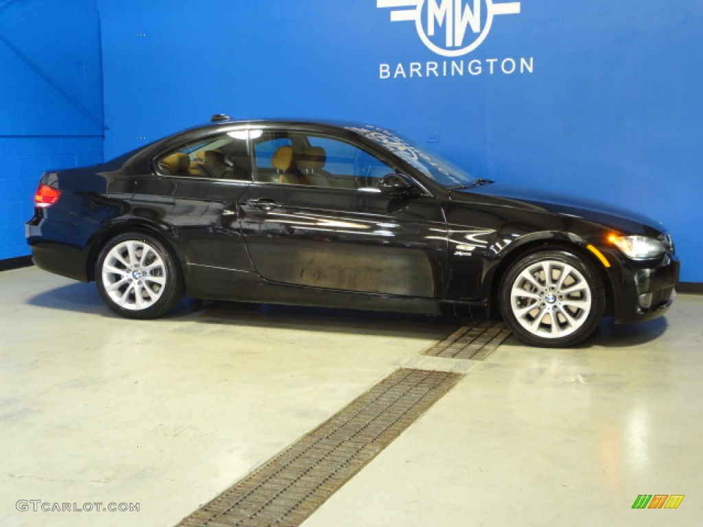 2009 3 Series 335xi Coupe - Black Sapphire Metallic / Saddle Brown Dakota Leather photo #12