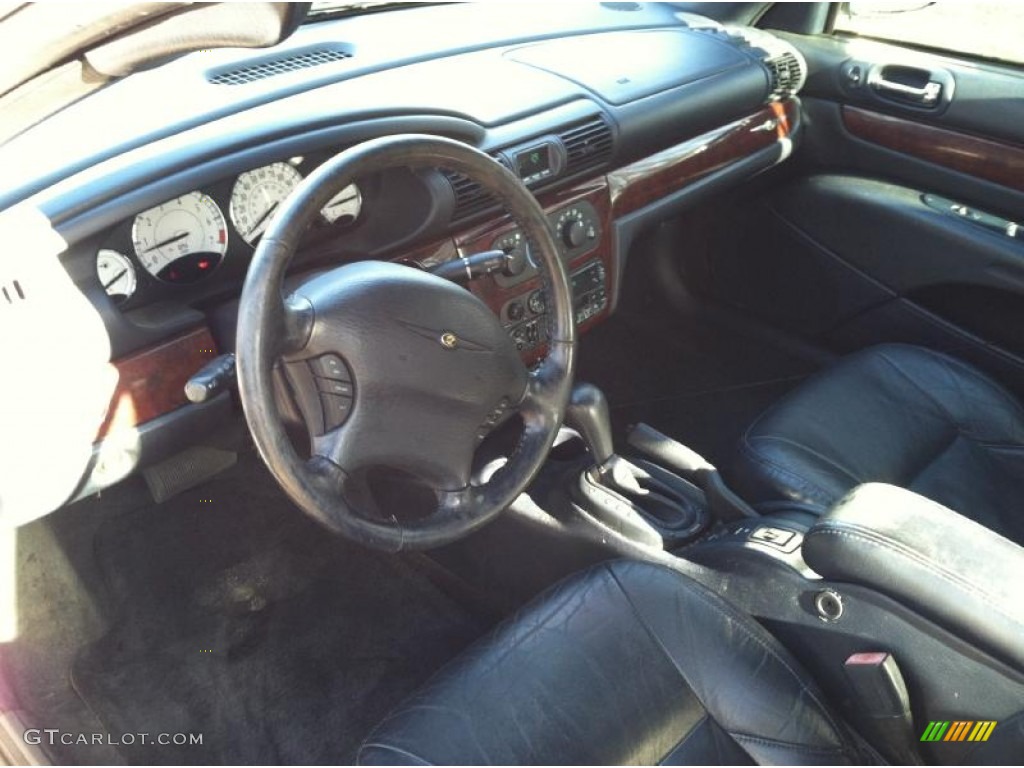 Black Interior 2003 Chrysler Sebring Limited Convertible Photo #67879399