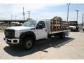 Oxford White - F550 Super Duty XL Regular Cab Stake Truck Photo No. 6