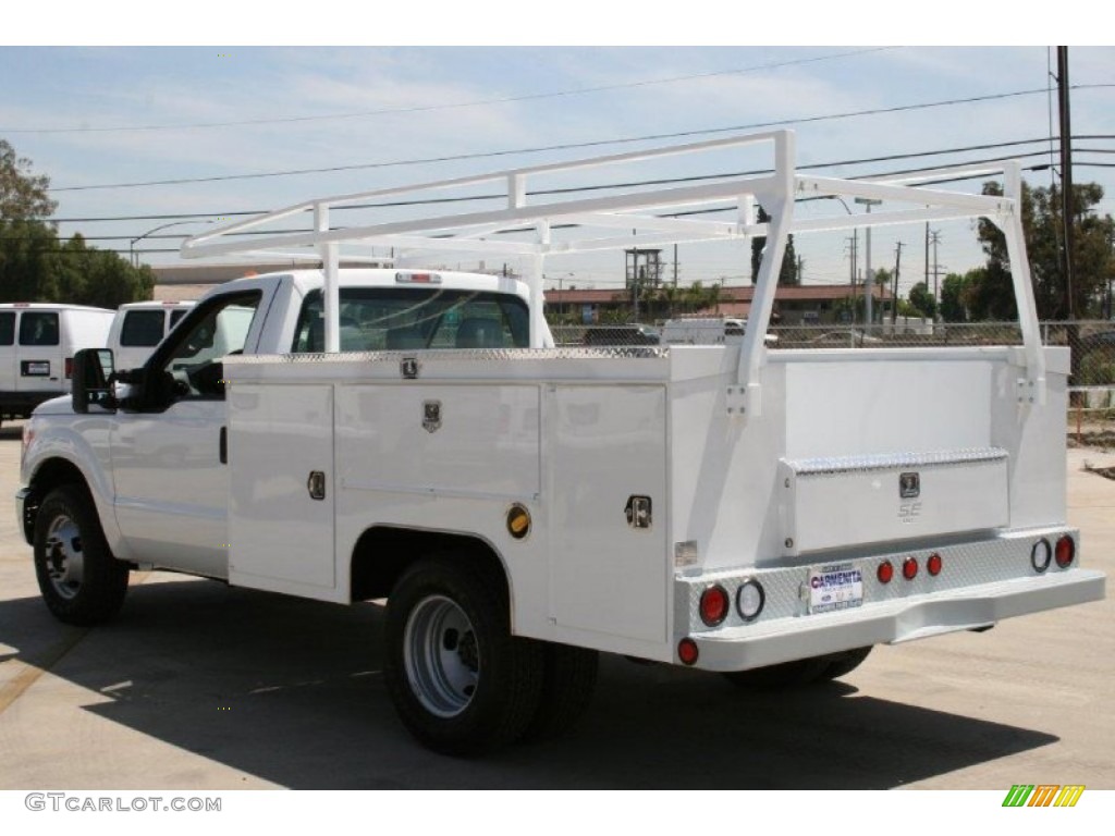 2012 F350 Super Duty XL Regular Cab Utility Truck - Oxford White / Steel photo #5