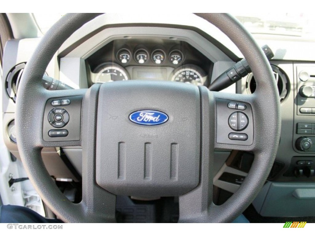 2012 Ford F350 Super Duty XL Regular Cab Utility Truck Steel Steering Wheel Photo #67880239