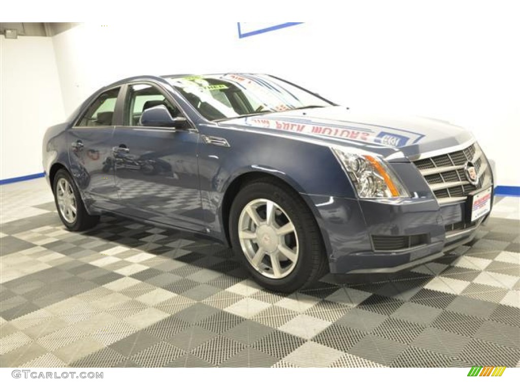 2009 CTS Sedan - Blue Diamond Tri-Coat / Ebony photo #27