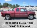2013 Sonoma Red Metallic GMC Sierra 1500 SLE Extended Cab 4x4  photo #1