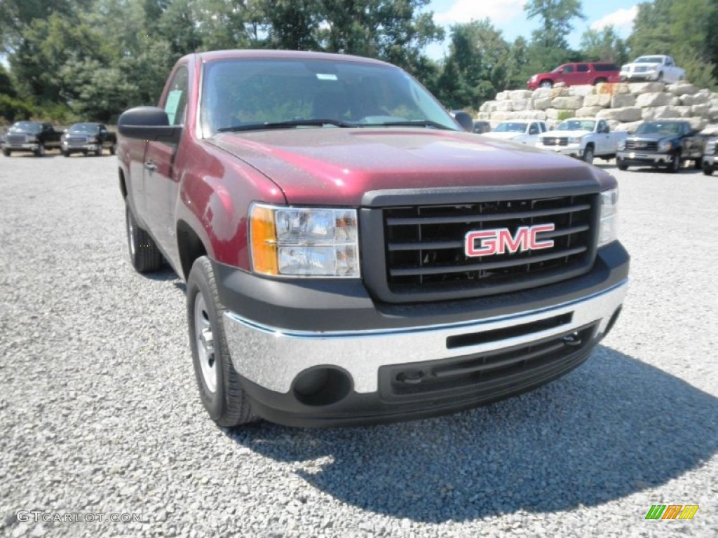 2013 Sierra 1500 Regular Cab 4x4 - Sonoma Red Metallic / Ebony photo #2