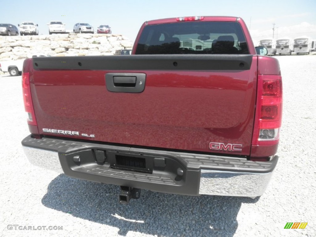2013 Sierra 1500 SLE Extended Cab 4x4 - Sonoma Red Metallic / Ebony photo #15