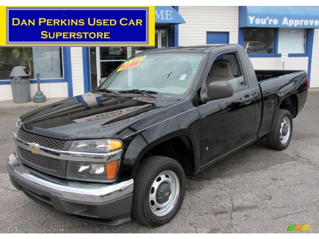 2007 Colorado Work Truck Regular Cab - Black / Medium Pewter photo #1