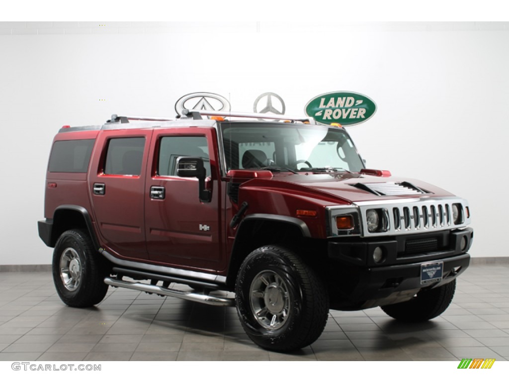 2005 H2 SUV - Red Metallic / Ebony Black photo #1