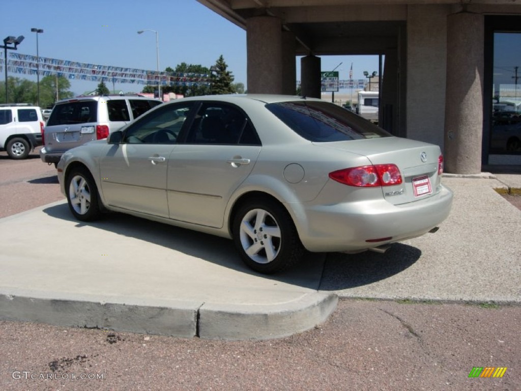 2004 MAZDA6 i Sedan - Pebble Ash Metallic / Beige photo #9