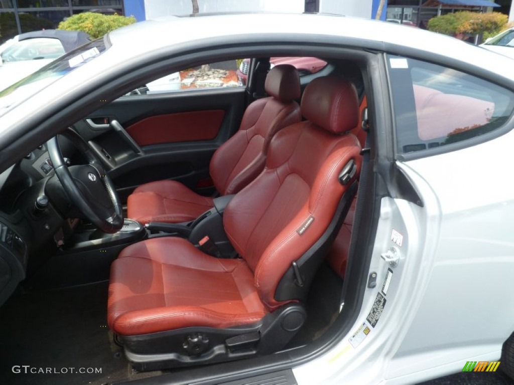 GT Limited Red Leather Interior 2008 Hyundai Tiburon GT Limited Photo #67887154