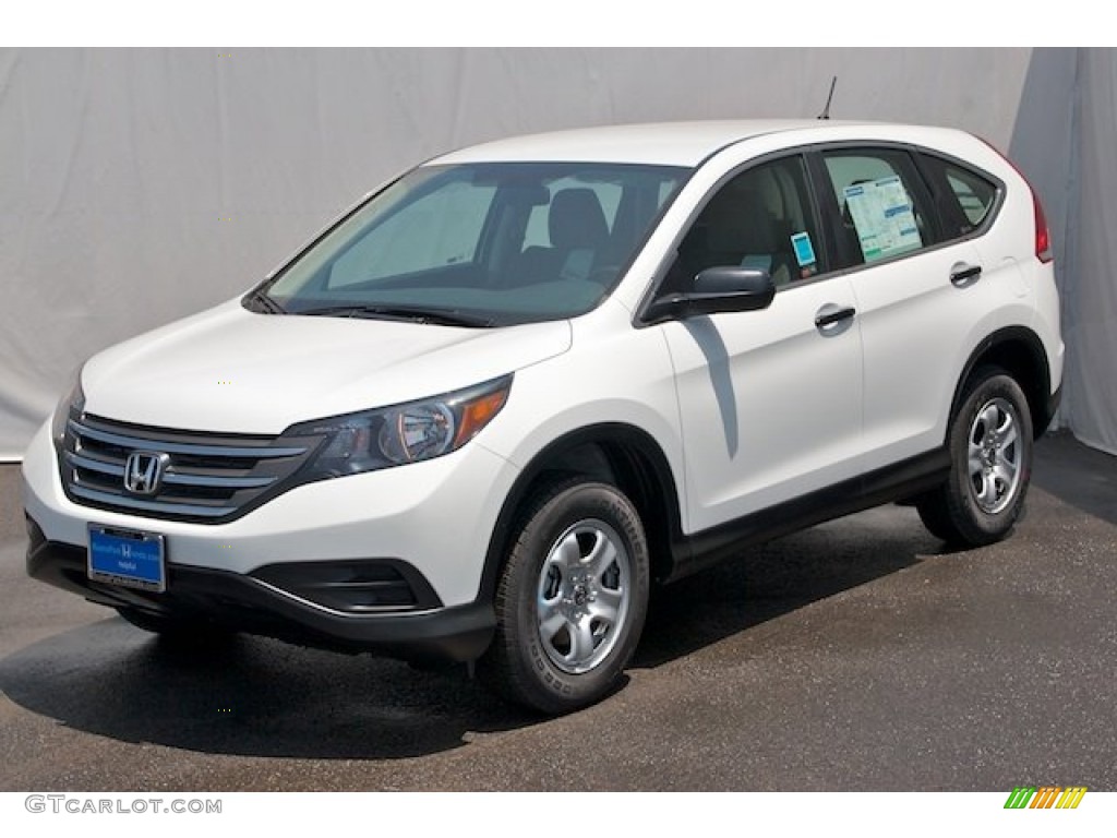 2012 CR-V LX - Taffeta White / Gray photo #3