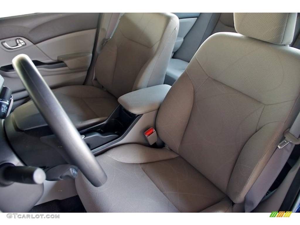 2012 Civic EX Sedan - Polished Metal Metallic / Gray photo #10