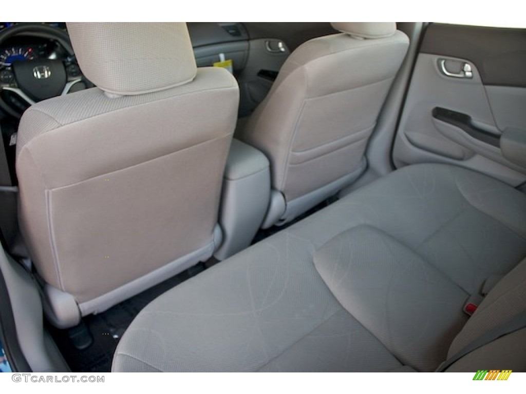 2012 Civic EX Sedan - Polished Metal Metallic / Gray photo #12