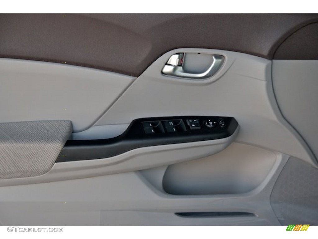 2012 Civic EX Sedan - Polished Metal Metallic / Gray photo #16