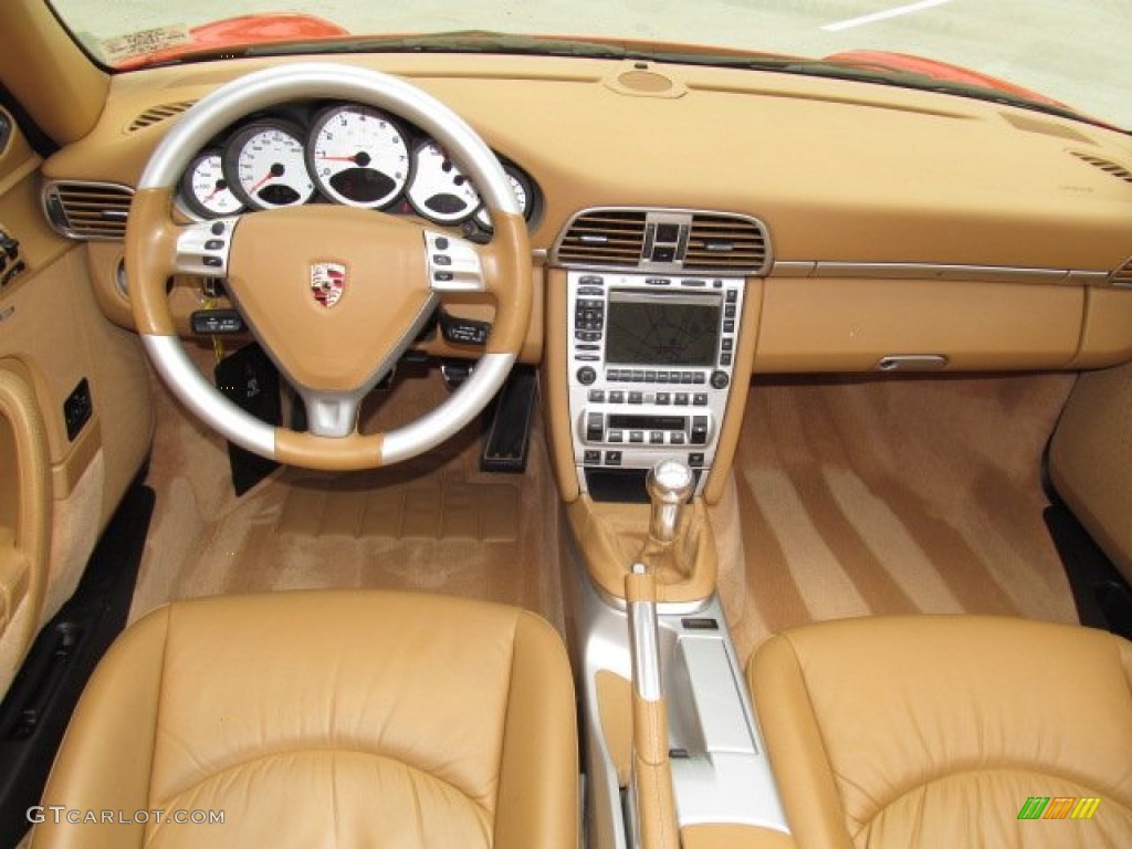 2008 911 Carrera 4S Cabriolet - Guards Red / Sand Beige photo #3