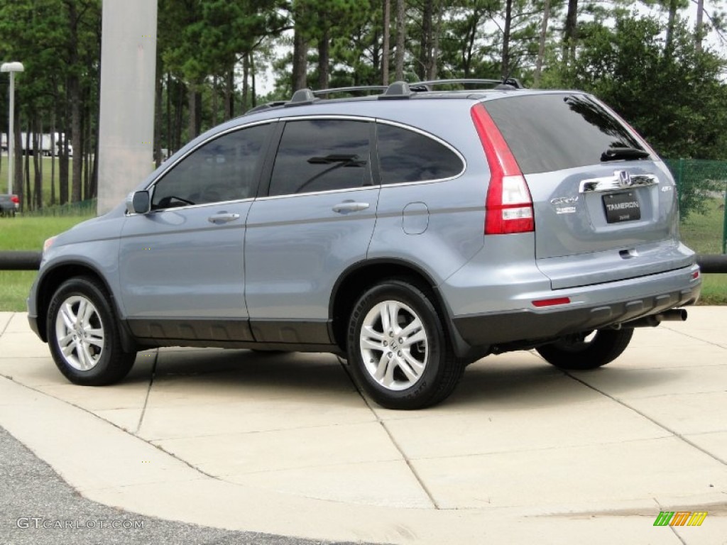 2011 CR-V EX-L 4WD - Glacier Blue Metallic / Gray photo #6