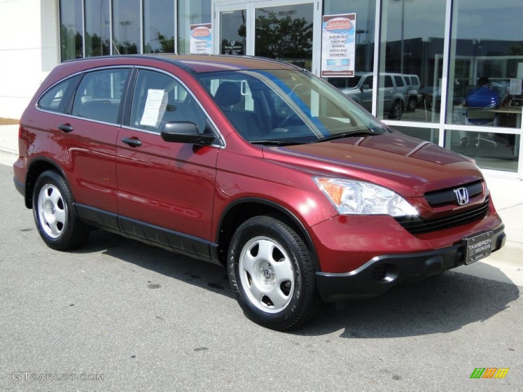 2009 CR-V LX 4WD - Tango Red Pearl / Gray photo #32
