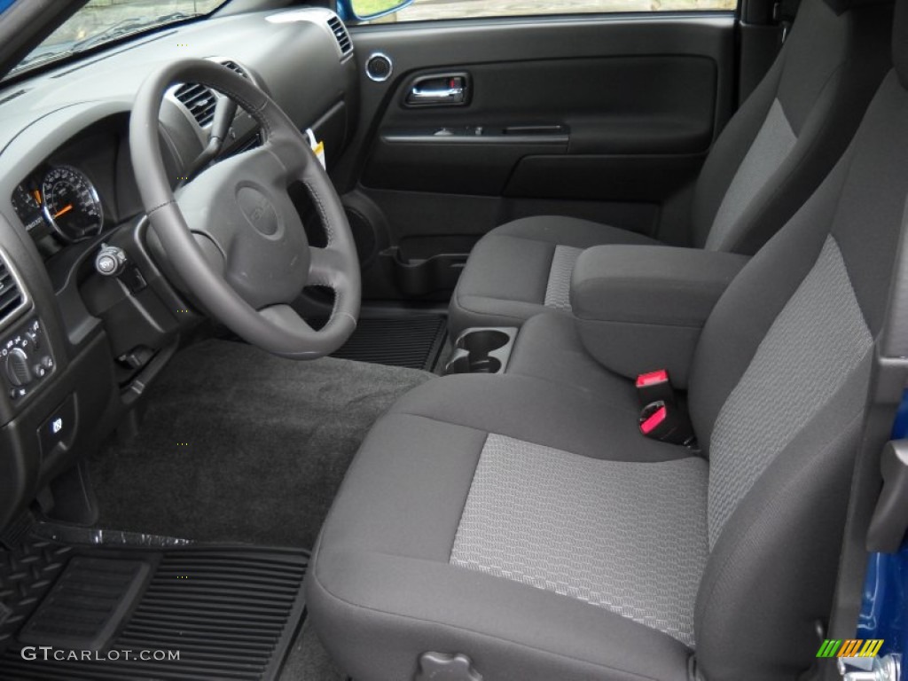 Ebony Interior 2012 GMC Canyon SLE Extended Cab Photo #67897311