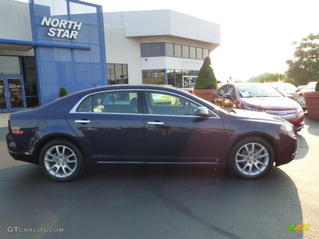 2009 Malibu LTZ Sedan - Imperial Blue Metallic / Ebony/Brick photo #2