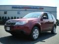 2009 Camellia Red Pearl Subaru Forester 2.5 X  photo #1