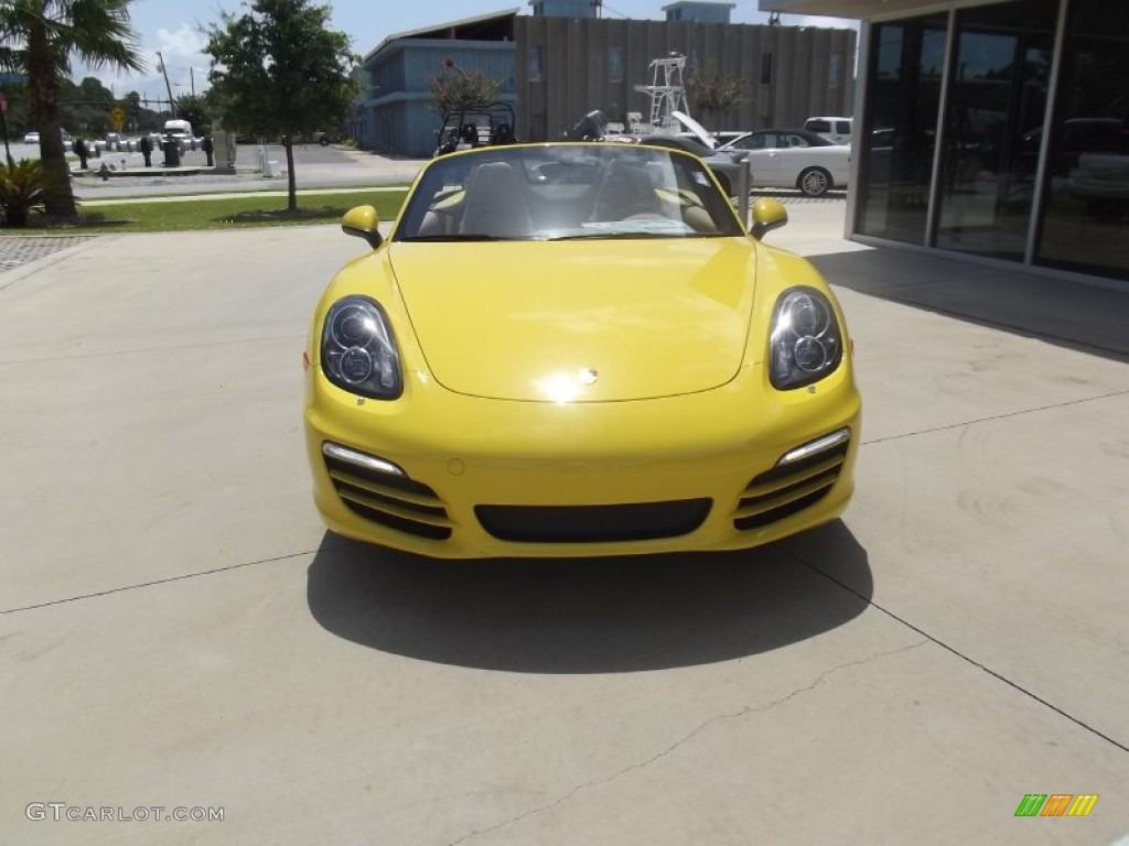Racing Yellow 2013 Porsche Boxster Standard Boxster Model Exterior Photo #67903547